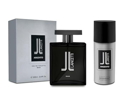 Confezione Regalo Lancetti Argento per Uomo - EDT 100ml + Deodorante